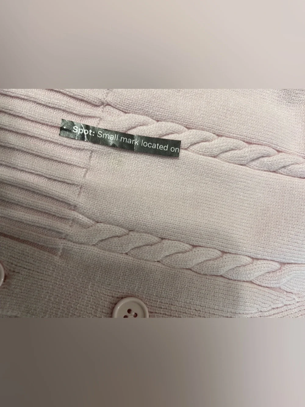 NWT Altar'd State Soft Pink Cable Knit Matching Cardigan & Crop Top Set Size XXS
